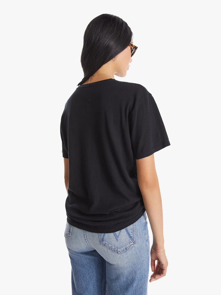MOTHER THE ROWDY SLOUCHY TEE BLACK