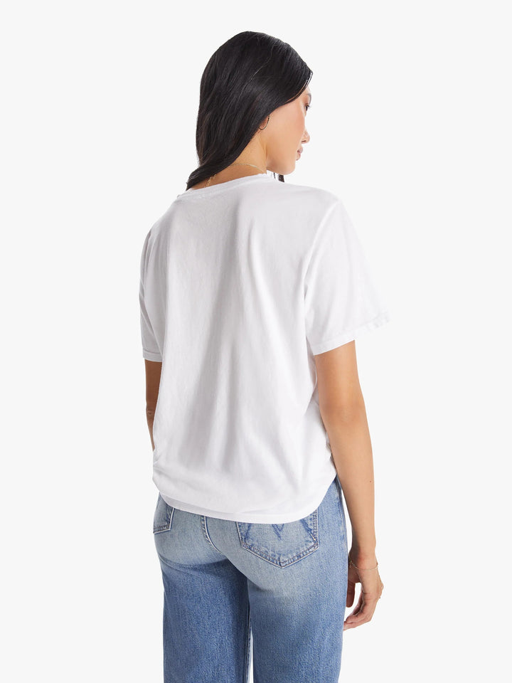 MOTHER THE ROWDY SLOUCHY TEE WHITE
