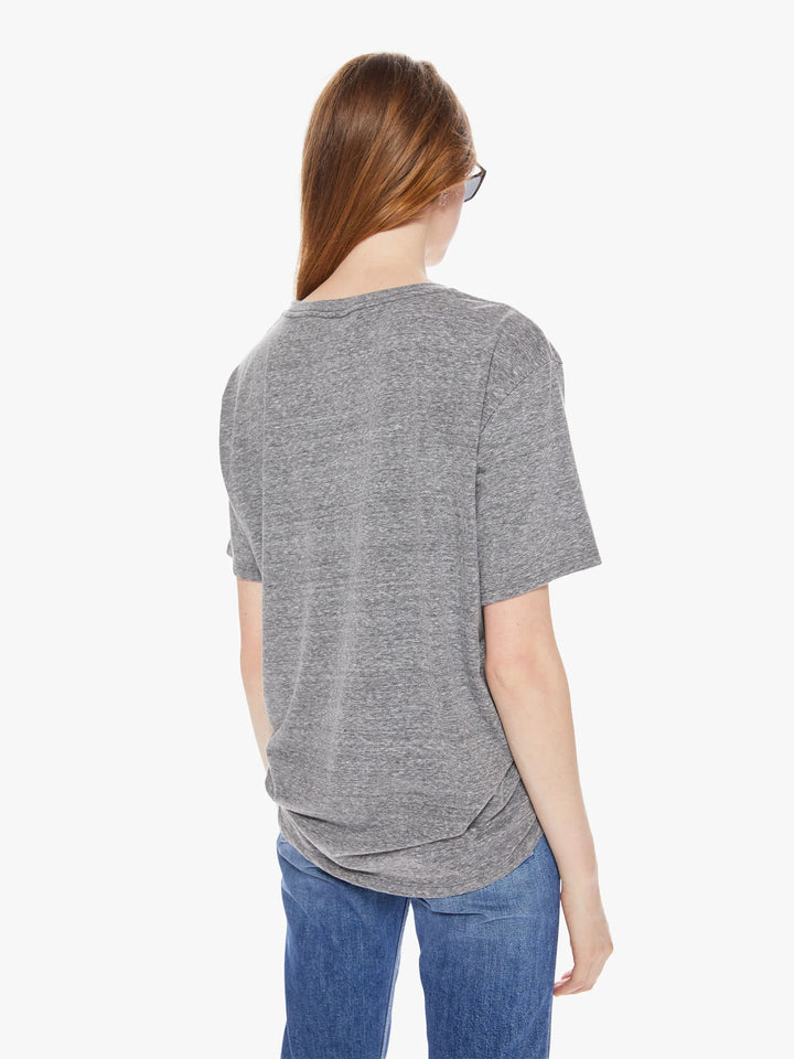 MOTHER THE ROWDY SLOUCHY TEE HEATHER GREY
