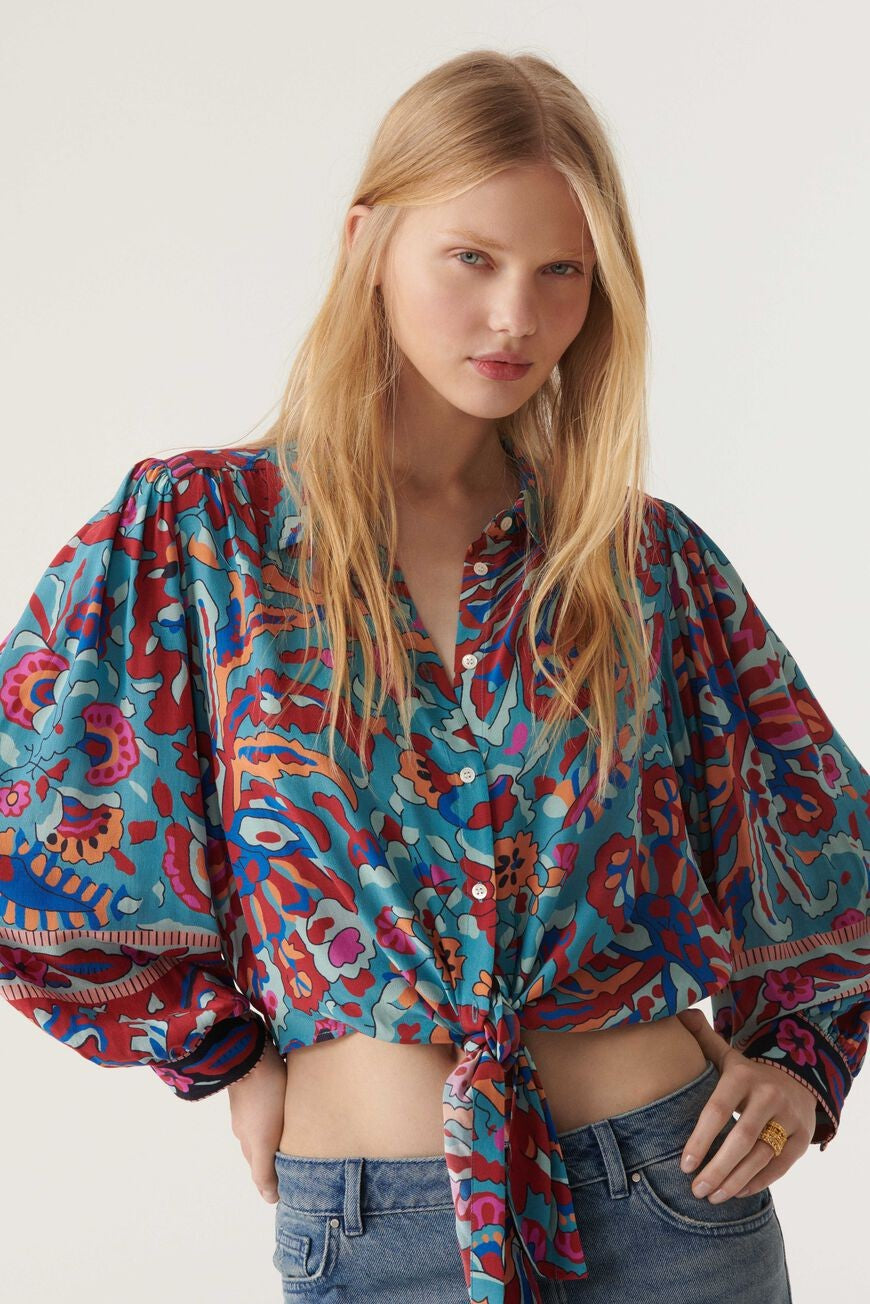Martha Tie Front Shirt