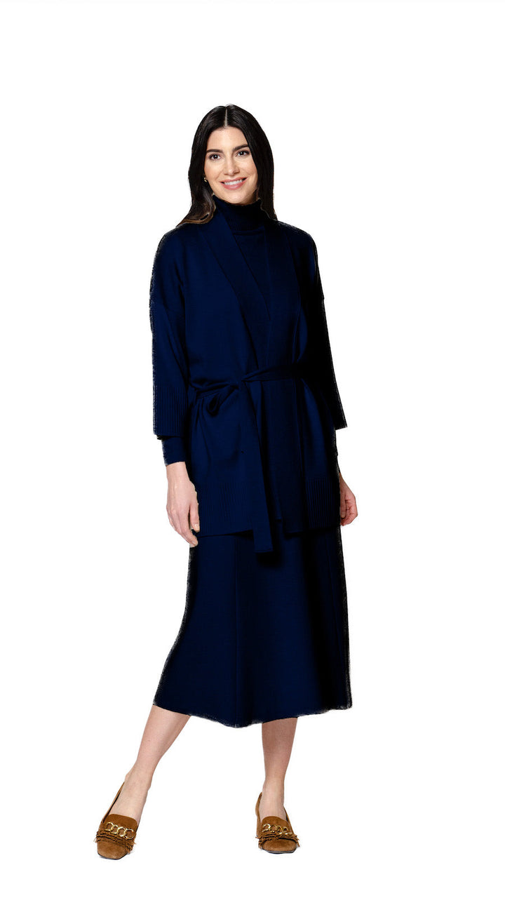 Martina Flat-Knit Vest - Dark Navy
