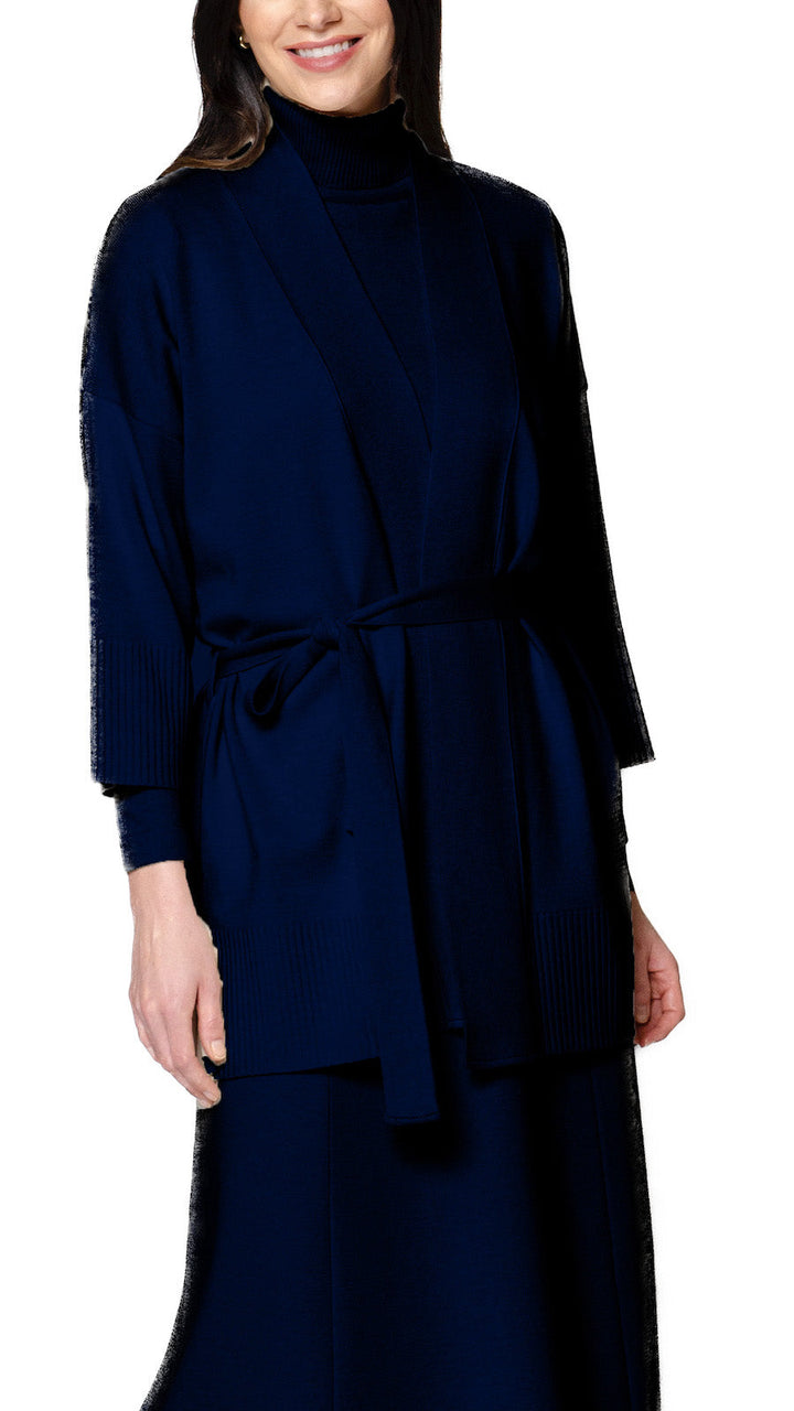 Martina Flat-Knit Vest - Dark Navy