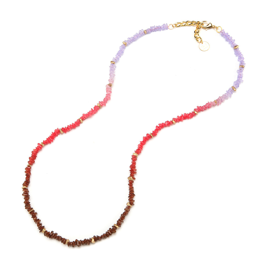 Pono Addie Necklace Hot Hibiscus Long