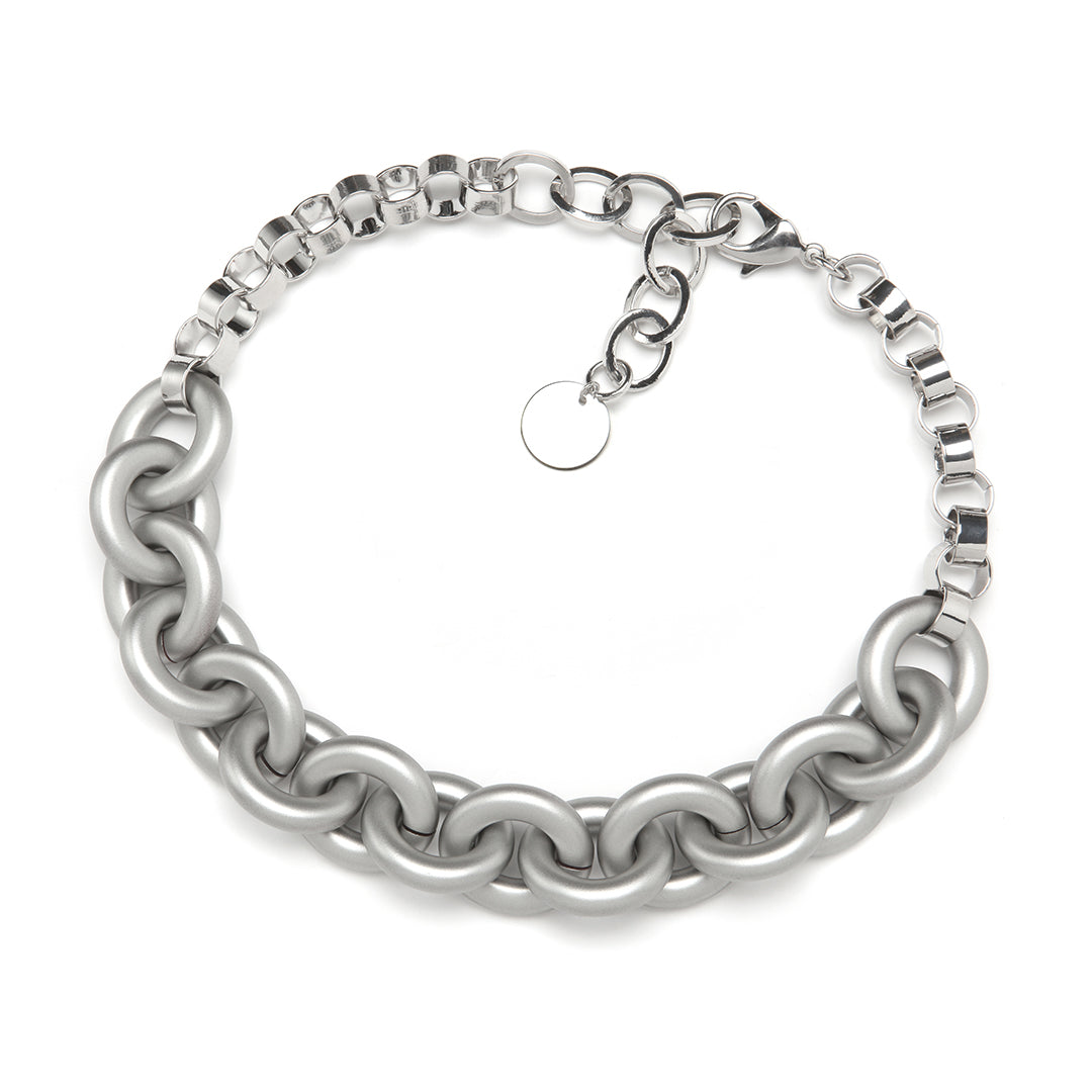 Pono Dara Barile Necklace Silver