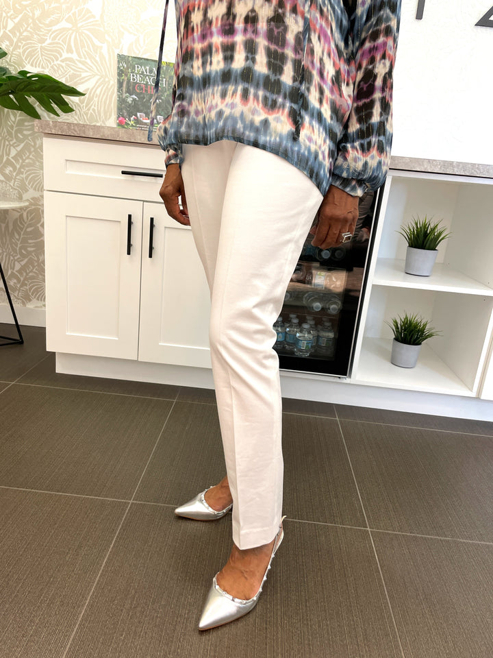 Emma Radiant Stretch Slim Pant - White
