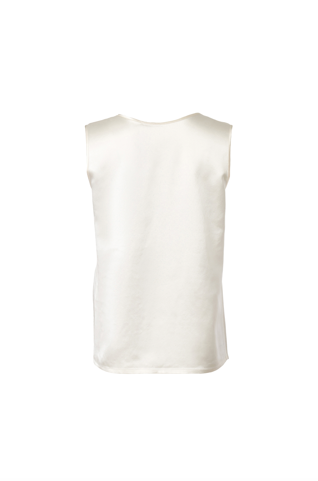 Silk Reversible Tank Top In White