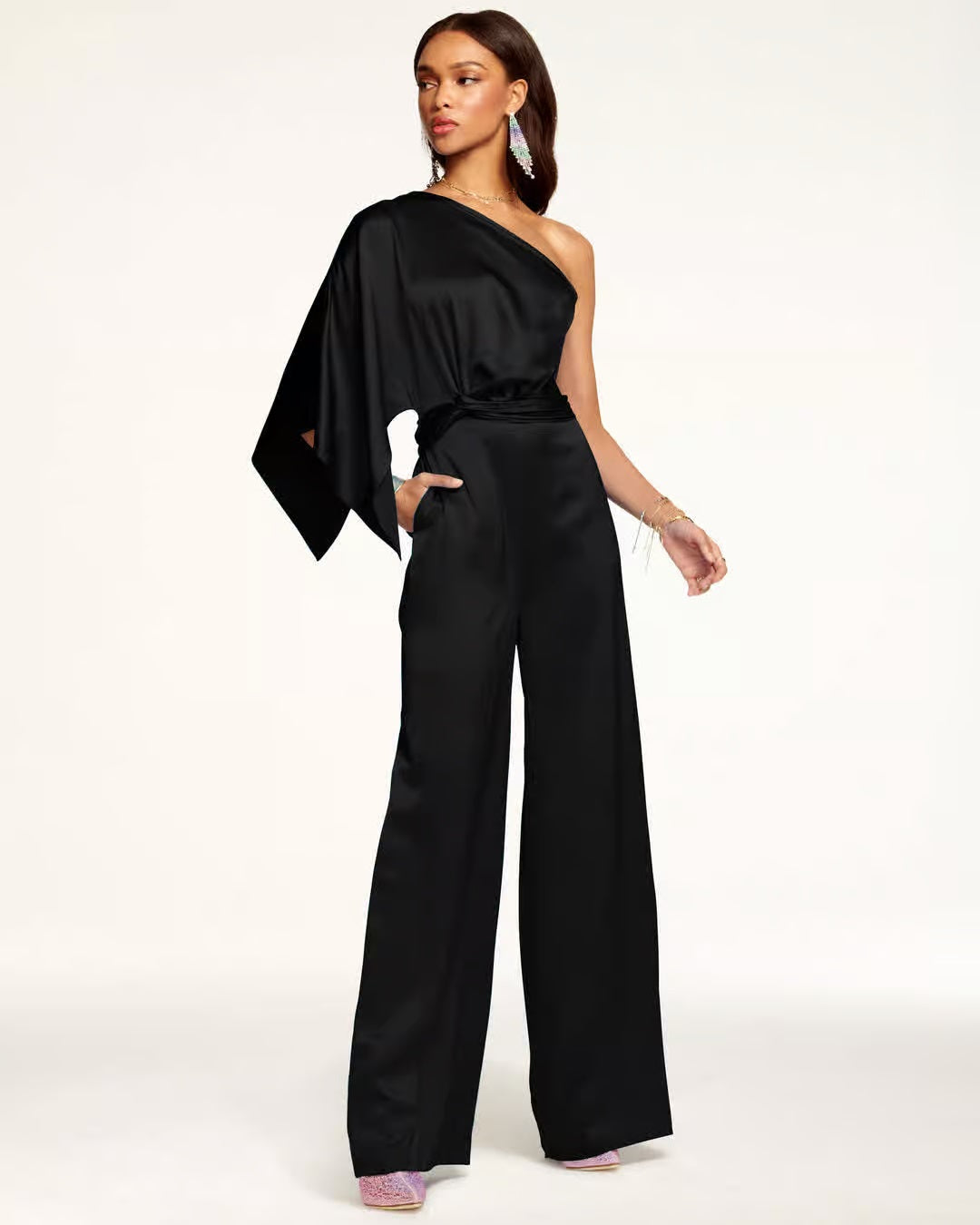 Simone One Shoulder Jumpsuit