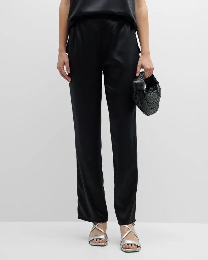 Soft Satin Straight Pant