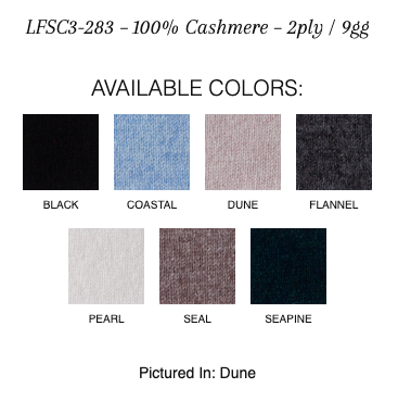 Kinross Cashmere Textured Funnel Popover colors