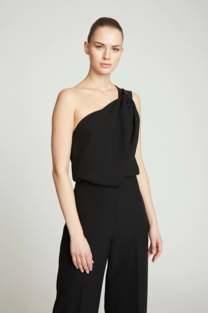 Tess Jumpsuit in Stretch Crepe