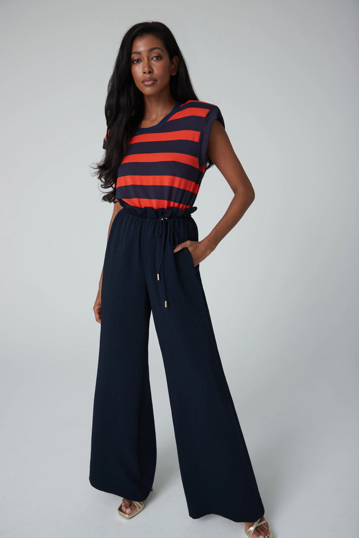 Wide Leg Pant with Drawstring
