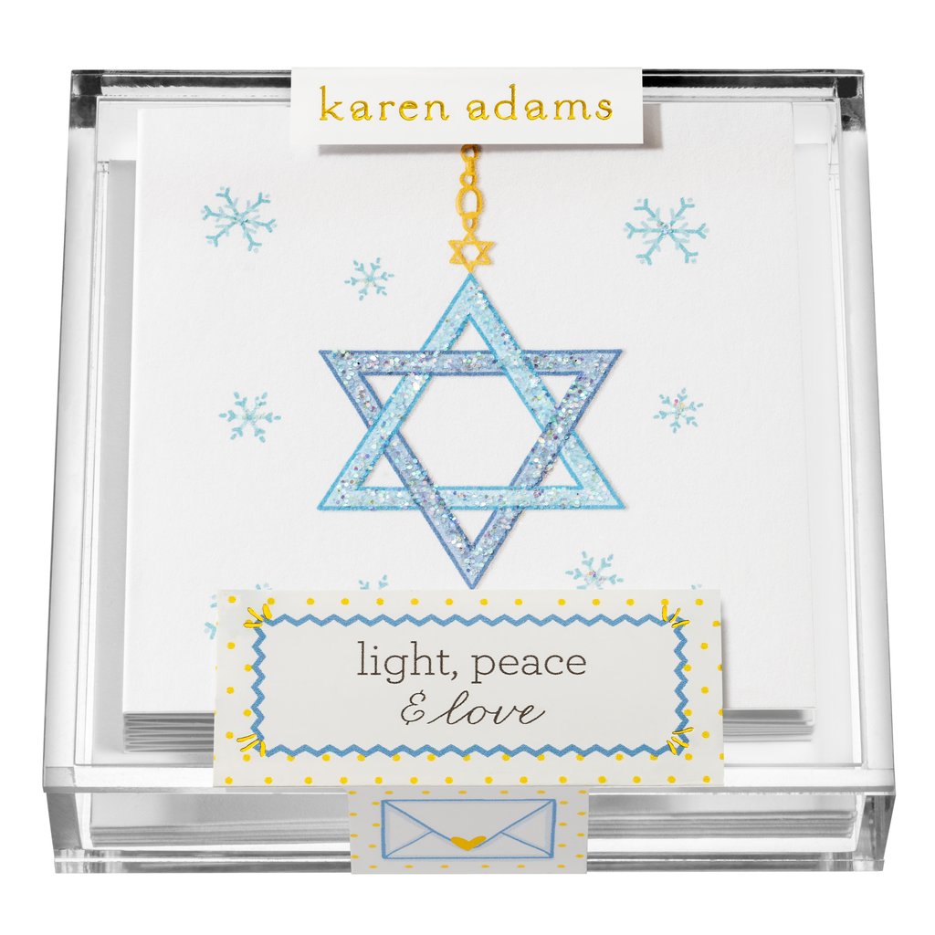 LIGHT, PEACE & LOVE GIFT ENCLOSURES IN ACRYLIC BOX