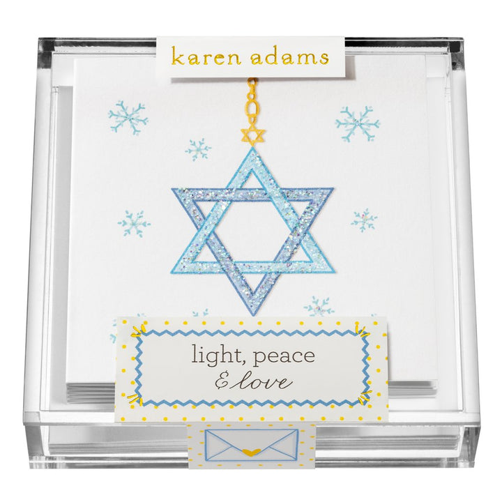 LIGHT, PEACE & LOVE GIFT ENCLOSURES IN ACRYLIC BOX
