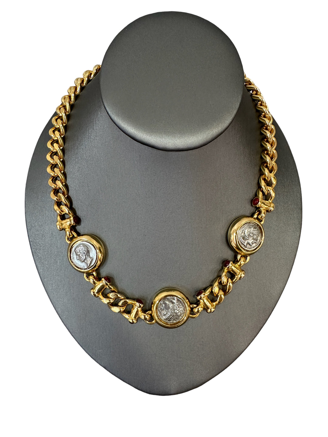 Gold Roman Coin & Chain Neck