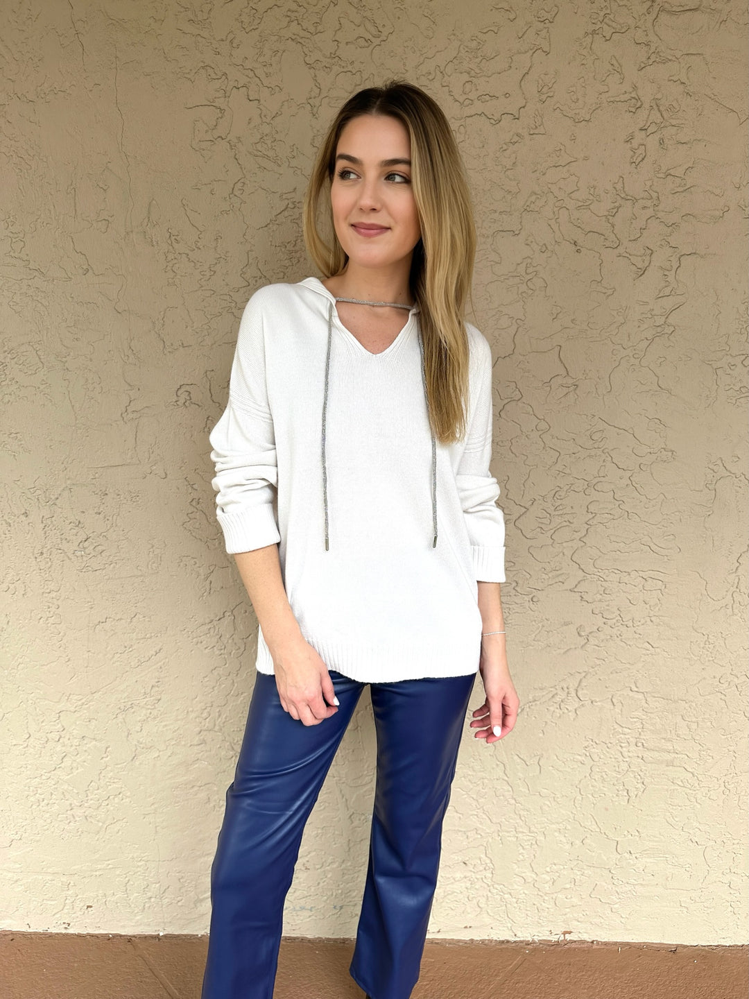 Cashmere Beaded Hoodie