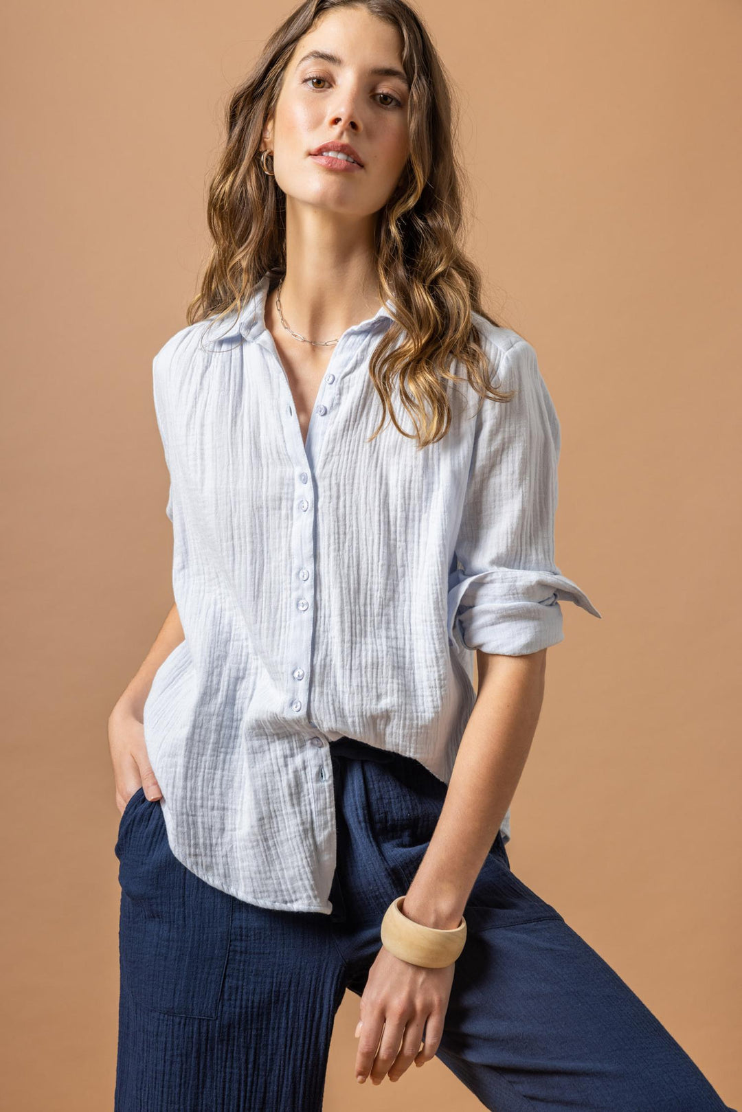 gauze long sleeve shirt clearwater