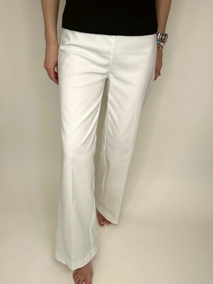 wide leg pant white