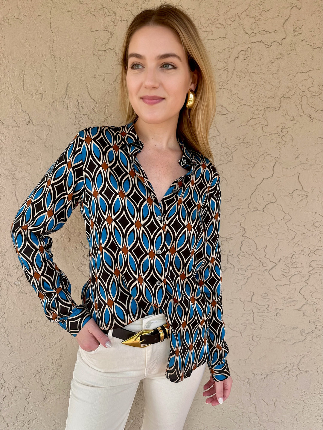 Multi Color Print Blouse