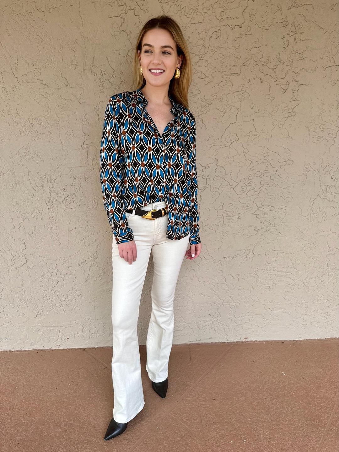 Multi Color Print Blouse
