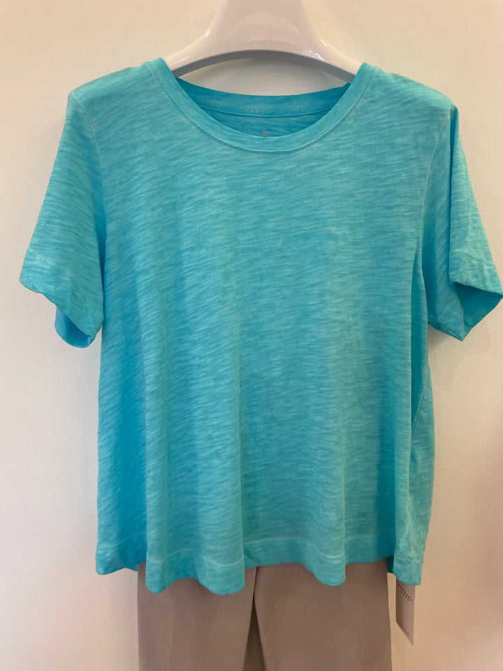 SCOOP NECK ENZYME WASH TEE