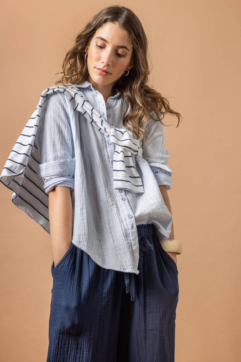 gauze longsleeve shirt clearwater