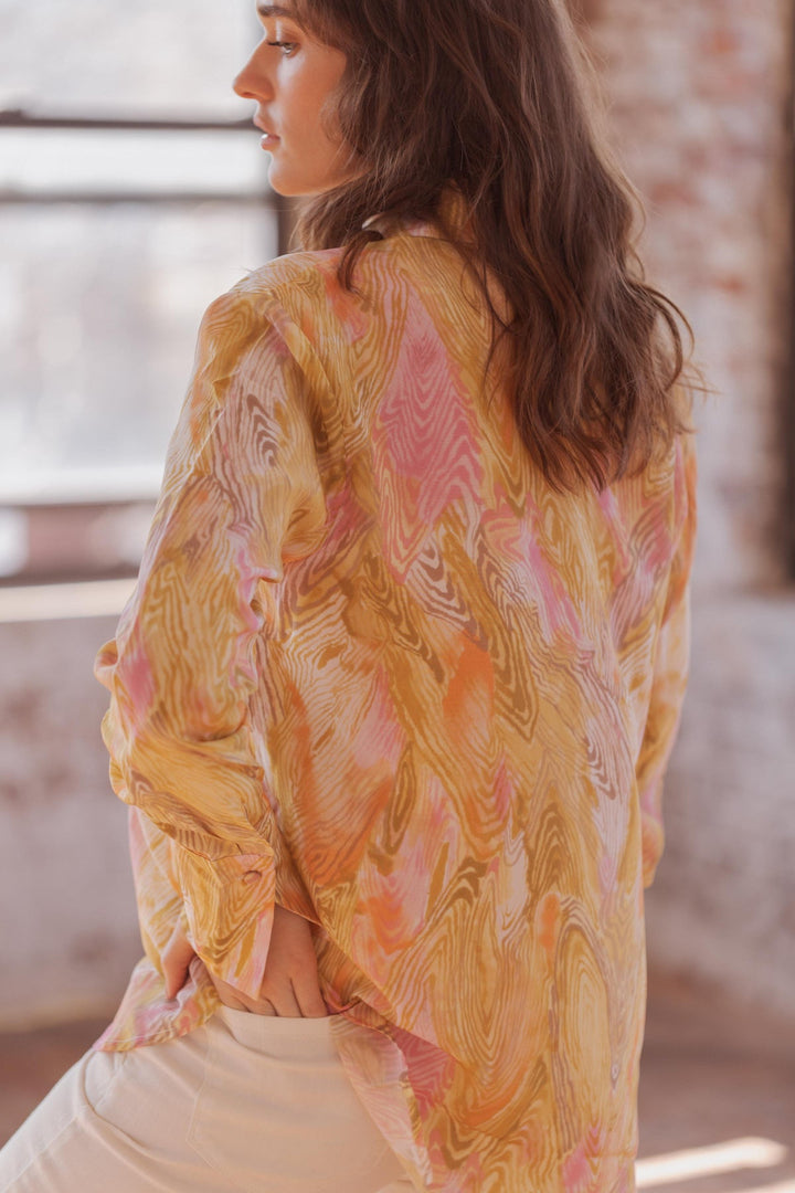 Silk Printed Shirt - Topo