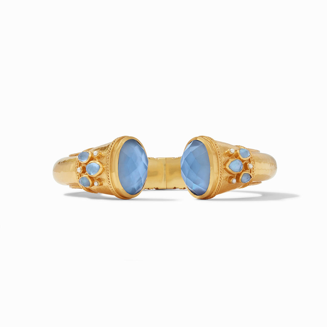 cannes cuff blue with pearl
