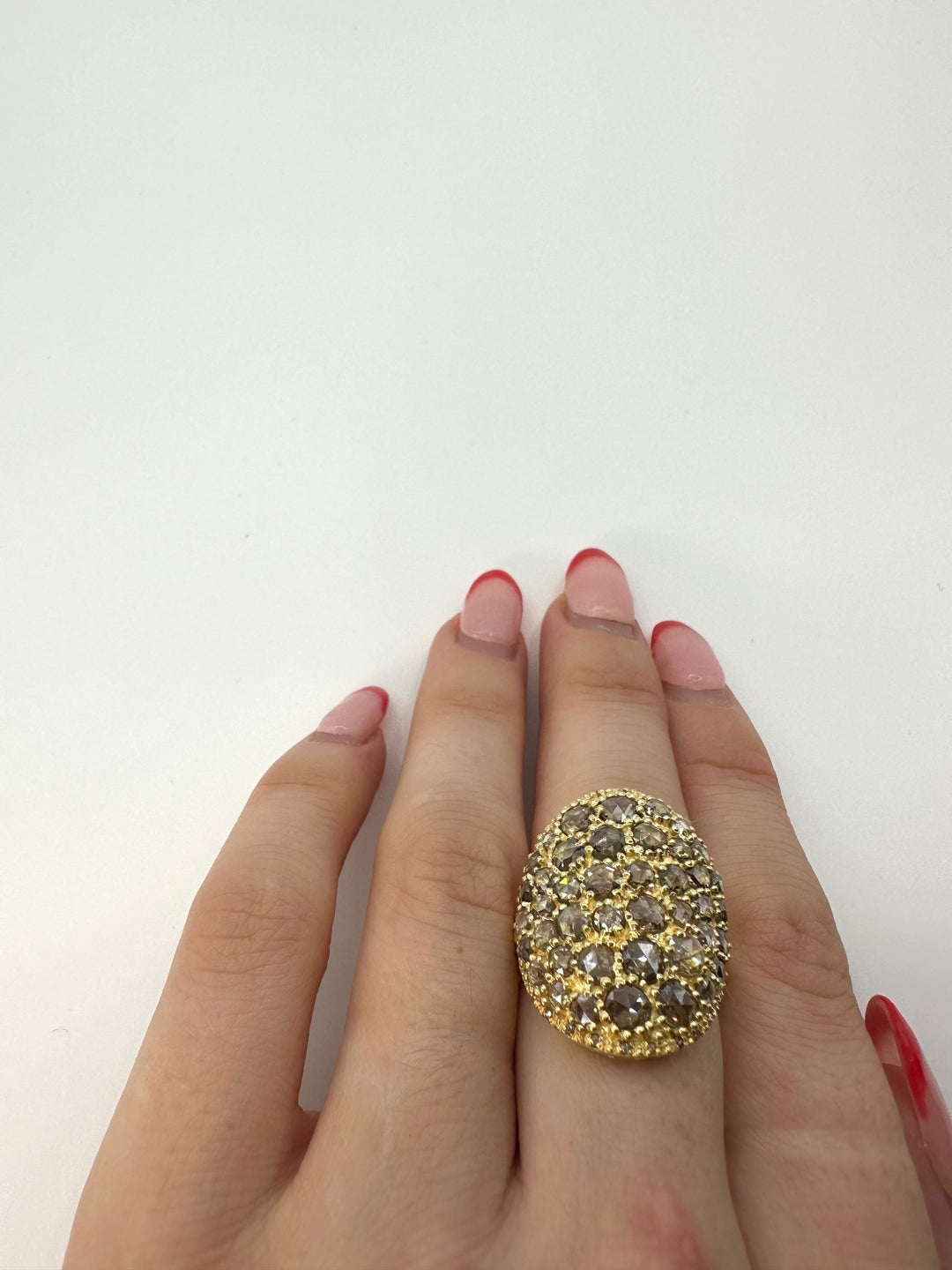 Mix Stone Ring - Gold Plated