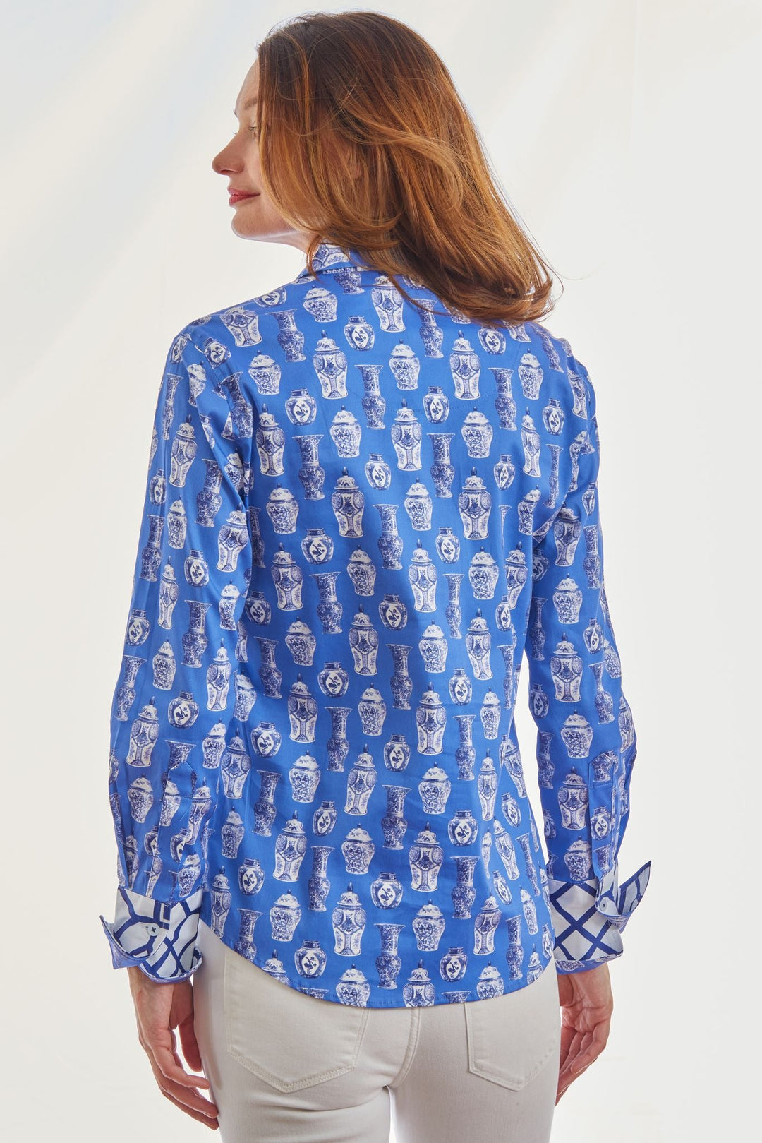 Dizzy Lizzie Rome Shirt Chinoiserie Pattern
